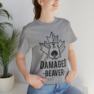 Damaged Beaver - Unisex Jersey Short Sleeve Tee