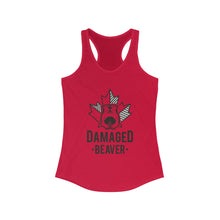 Load image into Gallery viewer, Damaged Beaver - Women&#39;s Ideal Racerback Tank
