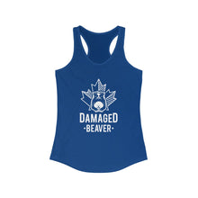 Load image into Gallery viewer, Damaged Beaver - White - Women&#39;s Ideal Racerback Tank
