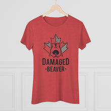 Load image into Gallery viewer, Damaged Beaver - Women&#39;s Triblend Tee
