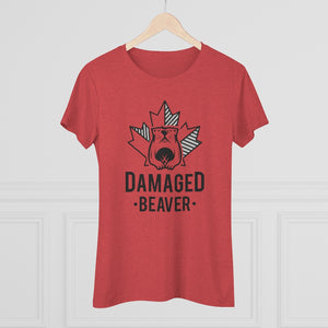 Damaged Beaver - Women's Triblend Tee