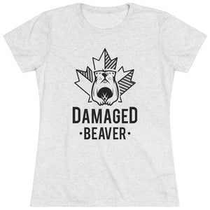 Damaged Beaver - Women's Triblend Tee