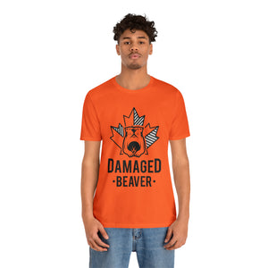 Damaged Beaver - Unisex Jersey Short Sleeve Tee