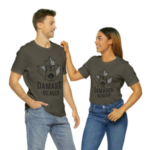 Damaged Beaver - Unisex Jersey Short Sleeve Tee