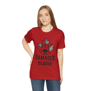 Damaged Beaver - Unisex Jersey Short Sleeve Tee