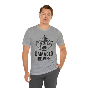 Damaged Beaver - Unisex Jersey Short Sleeve Tee