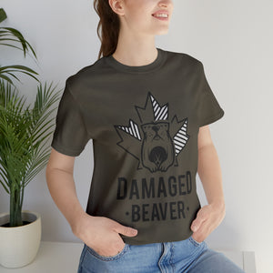 Damaged Beaver - Unisex Jersey Short Sleeve Tee