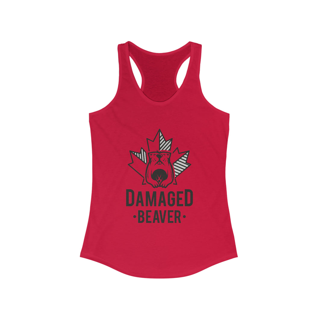 Damaged Beaver - Women's Ideal Racerback Tank