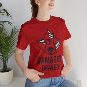 Damaged Beaver - Unisex Jersey Short Sleeve Tee