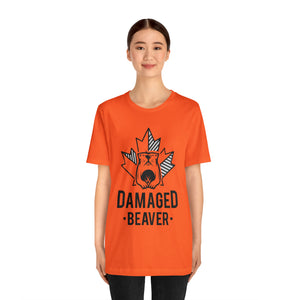 Damaged Beaver - Unisex Jersey Short Sleeve Tee