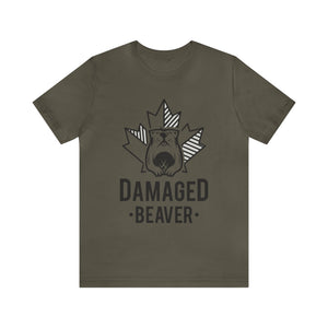 Damaged Beaver - Unisex Jersey Short Sleeve Tee