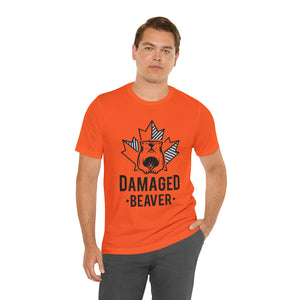 Damaged Beaver - Unisex Jersey Short Sleeve Tee