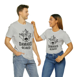 Damaged Beaver - Unisex Jersey Short Sleeve Tee