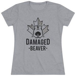 Damaged Beaver - Women's Triblend Tee