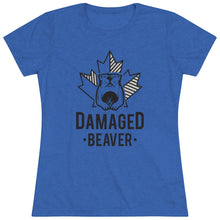 Load image into Gallery viewer, Damaged Beaver - Women&#39;s Triblend Tee
